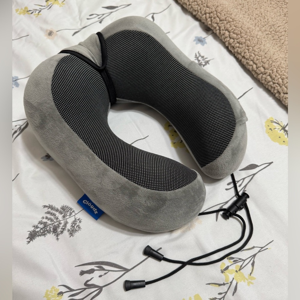 2/$24 Cloudz Gray Memory Foam Travel Neck Pillow